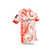 Camiseta LVL UP roja y blanca - Imagen 6