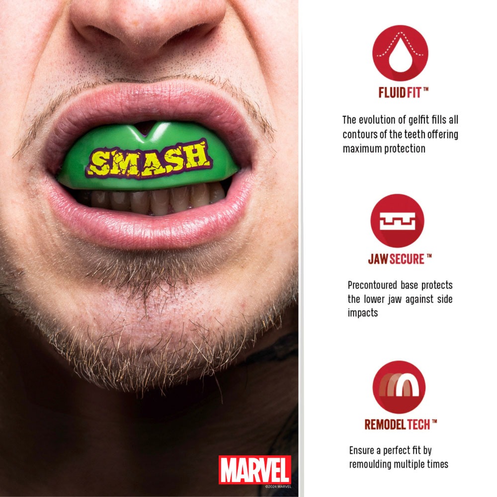 PROTECTOR BUCAL SAFEJAWZ MARVEL™ THE HULK | POTENCIA, AJUSTE Y PROTECCIÓN TOTAL - Imagen 5