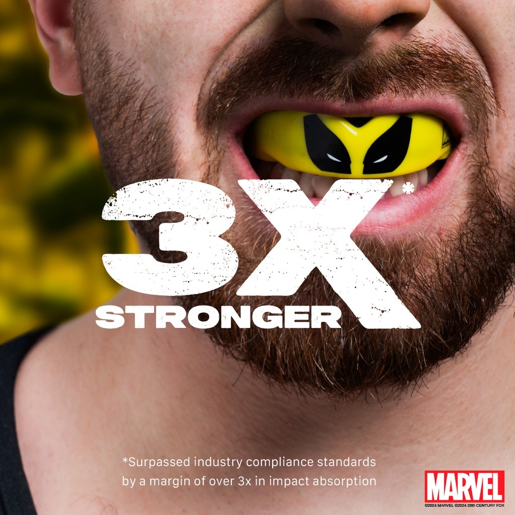 PROTECTOR BUCAL SAFEJAWZ MARVEL™ WOLVERINE | AGARRE FIRME Y PROTECCIÓN DE IMPACTO - Imagen 5
