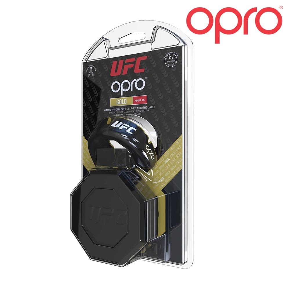 PROTECTOR BUCAL OPRO GOLD JR BLACK METAL/GOLD | PROTECCIÓN PREMIUM JUNIOR - Imagen 3
