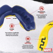 PROTECTOR BUCAL SAFEJAWZ MARVEL™ WOLVERINE | AGARRE FIRME Y PROTECCIÓN DE IMPACTO - Imagen 3