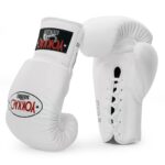 Guantes Yokkao con cordones Matrix blancos