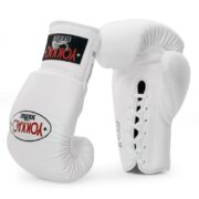 Guantes Yokkao con cordones Matrix blancos
