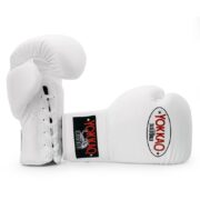 Guantes Yokkao con cordones Matrix blancos - Imagen 4
