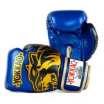Guantes Yokkao azules y dorados