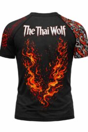Rashguard The Thai Wolf | Lobo y Llamas | MMA Grappling BJJ - Imagen 2
