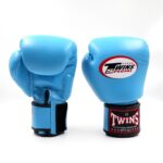 Guantes Twins Special Azul Cielo | Muay Thai y Boxeo | Cuero Genuino