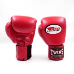 Guantes Twins Special Rojos | Muay Thai y Boxeo | Cuero Genuino