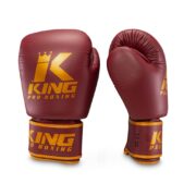 Guantes de Boxeo King Pro — Cuero Premium | Rojo Granate - Imagen 2