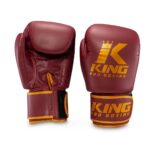 Guantes de Boxeo King Pro — Cuero Premium | Rojo Granate